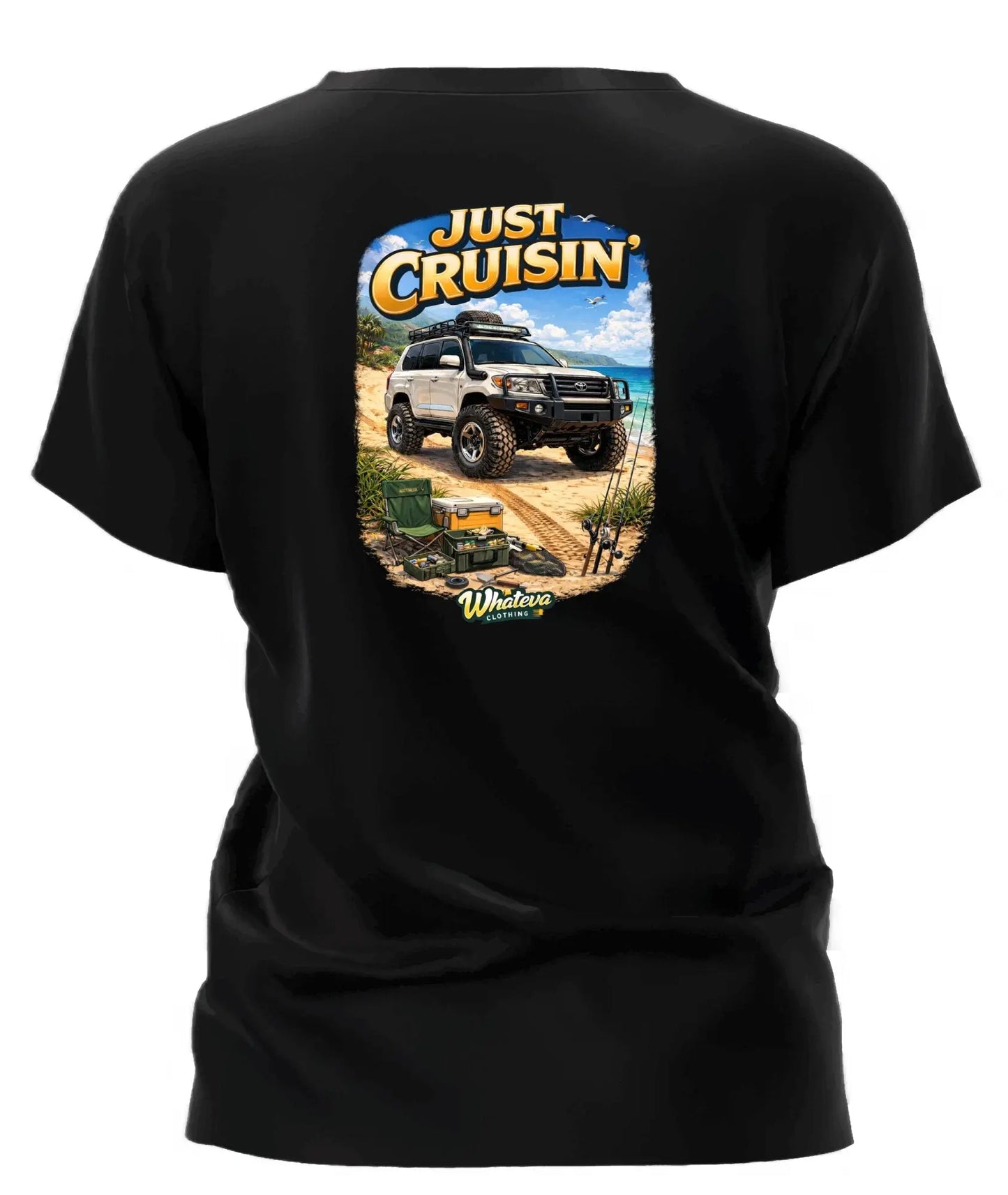 200 Series Landcruiser Tee Shirt - Just Cruisin Whateva Outdoors