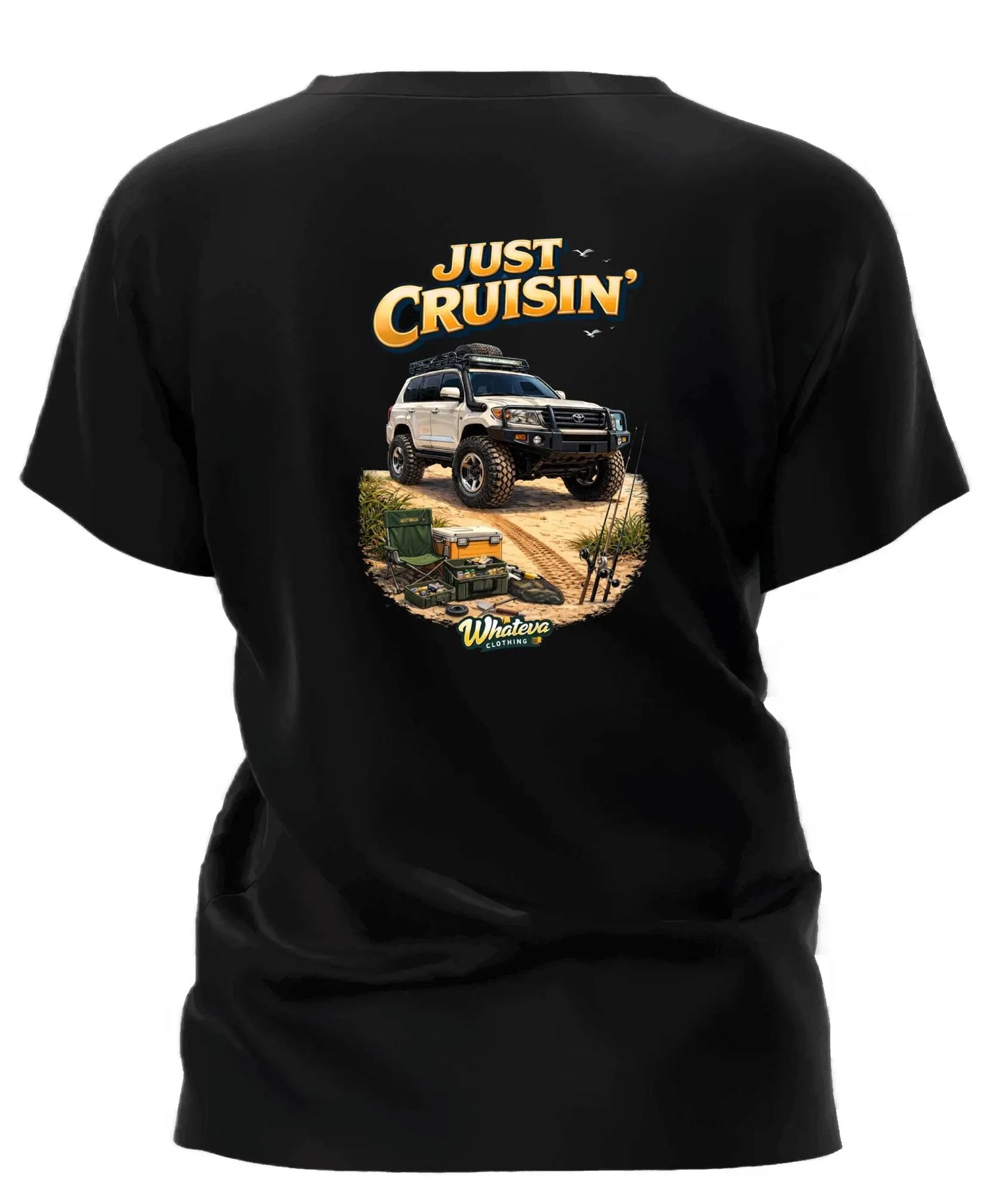 200 Series Landcruiser Tee Shirt - Just Cruisin Whateva Outdoors